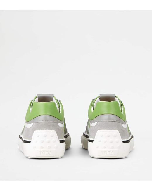 Tod's White Sneakers In Leather for men