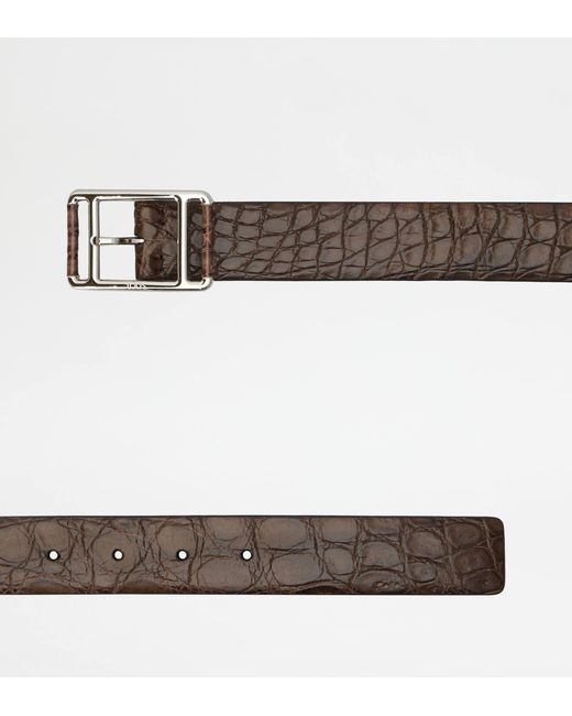 Tod's Brown Belt In Leather for men
