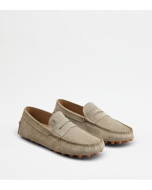 Tod's White Gommino Bubble Loafers for men