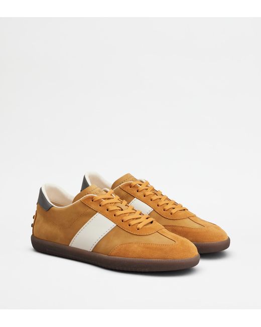 Tod's Brown Tabs Sneakers for men