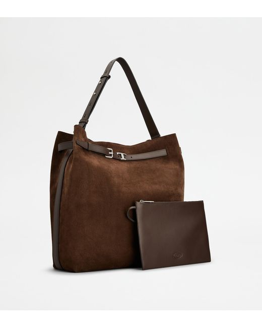 Borsa Hobo di Tod's in Brown da Uomo