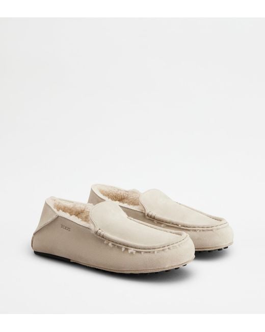 Tod's White Slipper Loafers for men