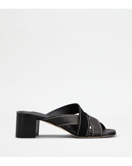 Tod's Black Sandals