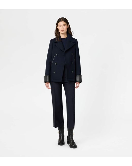 Tod's Blue Peacoat