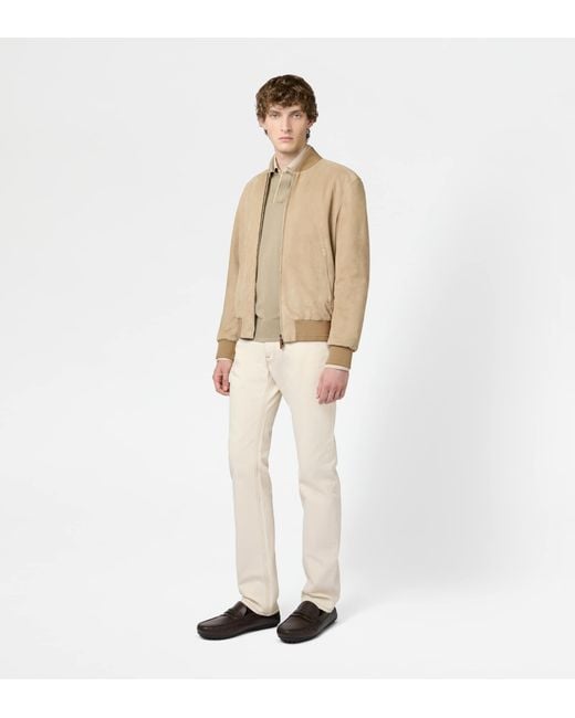 Tod's Natural Brera Bomber Jacket for men
