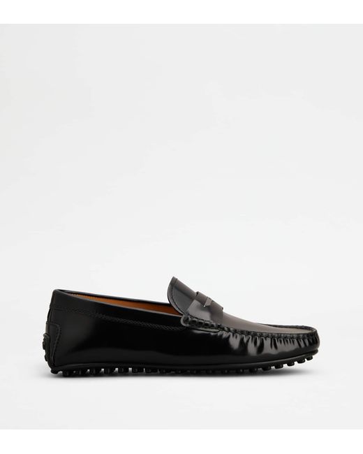 Tod's Black City Gommino Driving Shoes for men