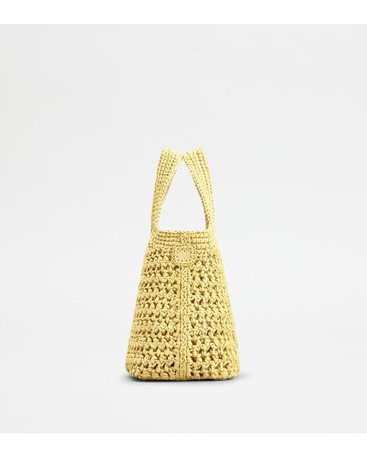 Tod's Metallic Shopping Bag
