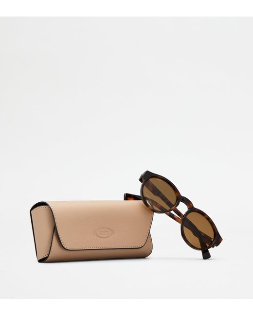 Tod's Brown Panto-Sonnenbrille