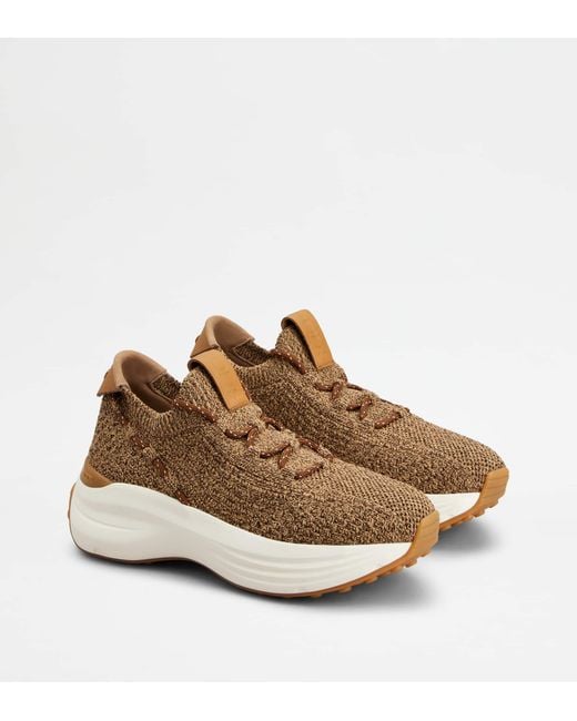 Tod's Brown Sock Sneakers