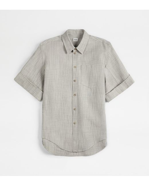Camicia Misto Seta di Tod's in Gray