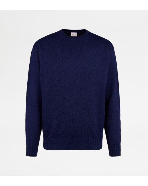 Pull Girocollo di Tod's in Blue da Uomo