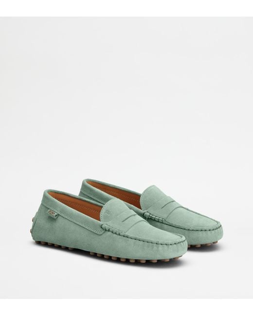 Tod's Green Gommino Loafers