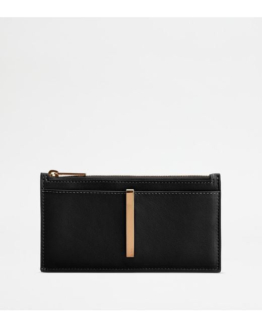 Porte-Cartes En Cuir Tod's en coloris Black