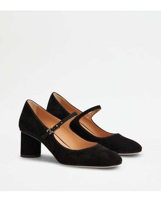Tod's Black Mary Jane Pumps