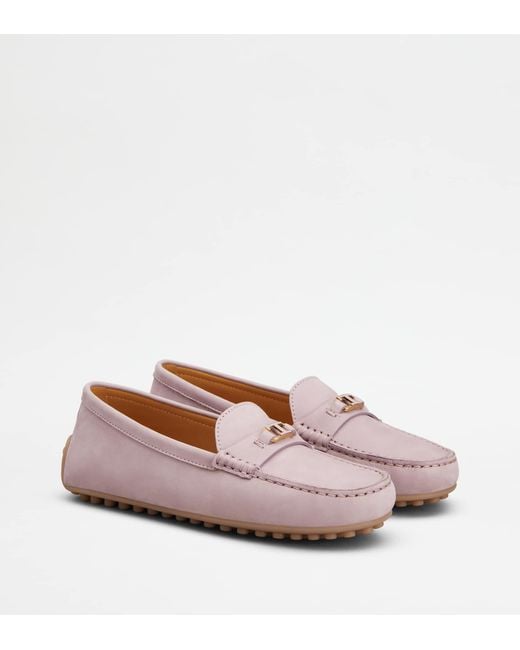 Tod's Pink City Gommino Loafers