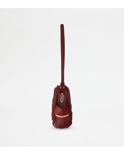 Tod's White Gommino Driving Shoe Charm