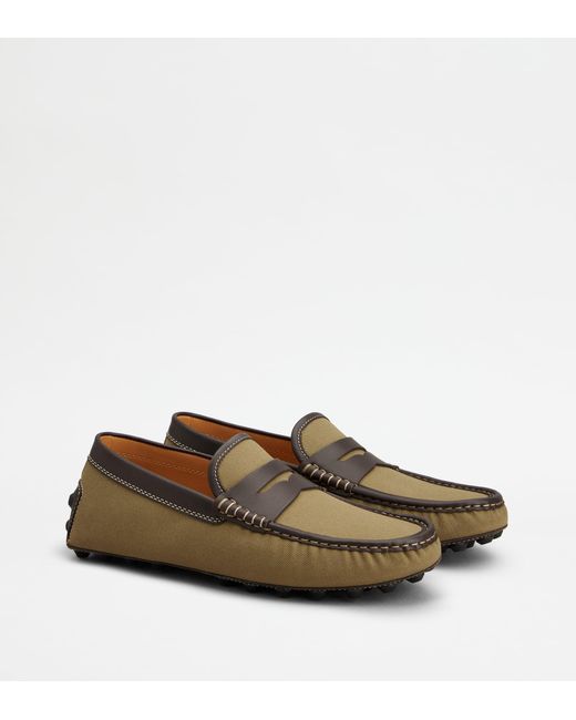 Tod's Green Gommino Bubble Loafers for men