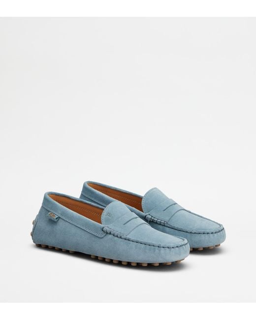 Tod's Blue Gommino Loafers