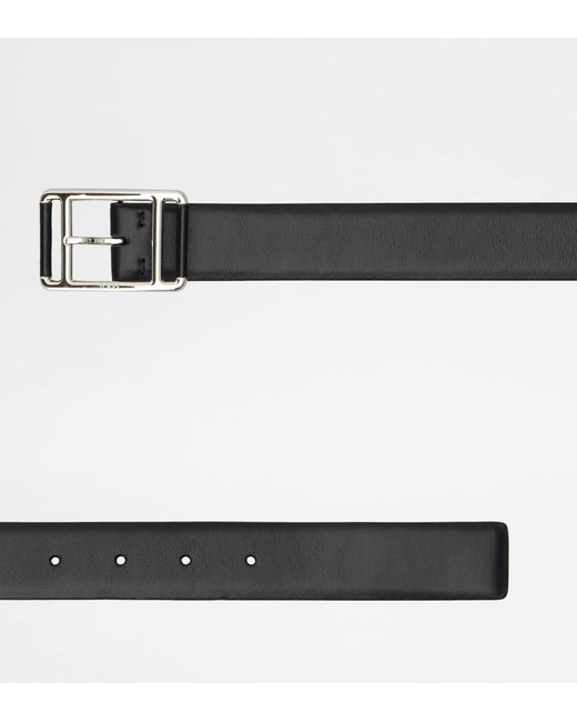 Tod's Black Belt In Leather