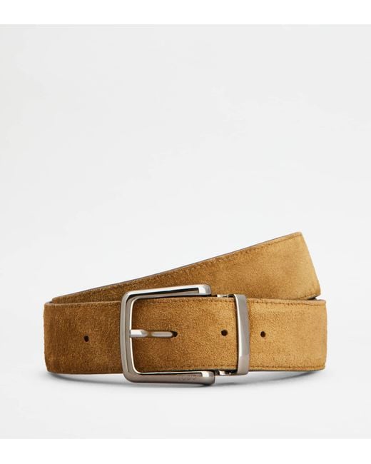 Tod's Brown Adjustable And Reversible Blet for men