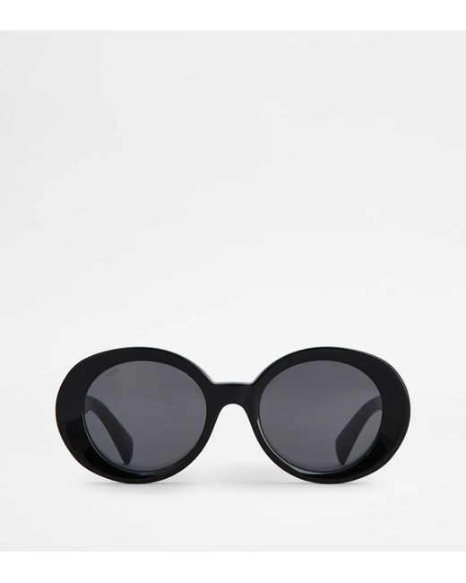 Tod's Black Oval Sunglasses