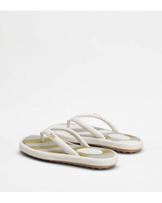 Tod's White Thongs