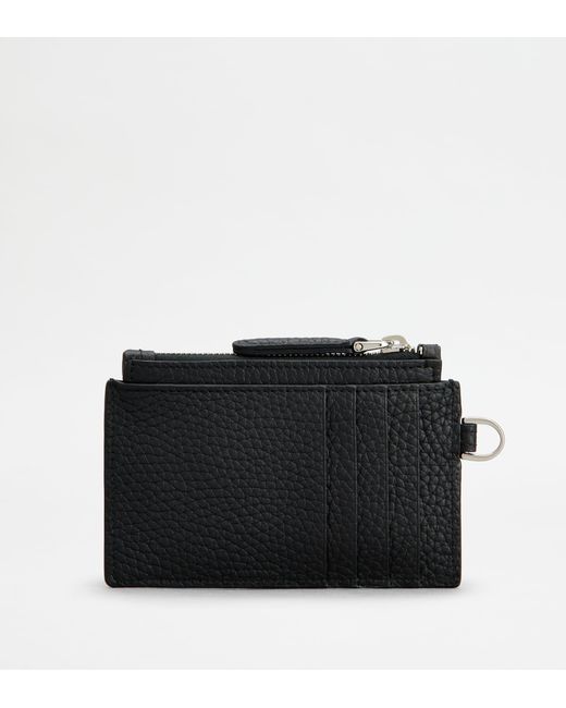 Tod's Black Neck Card Holder for men