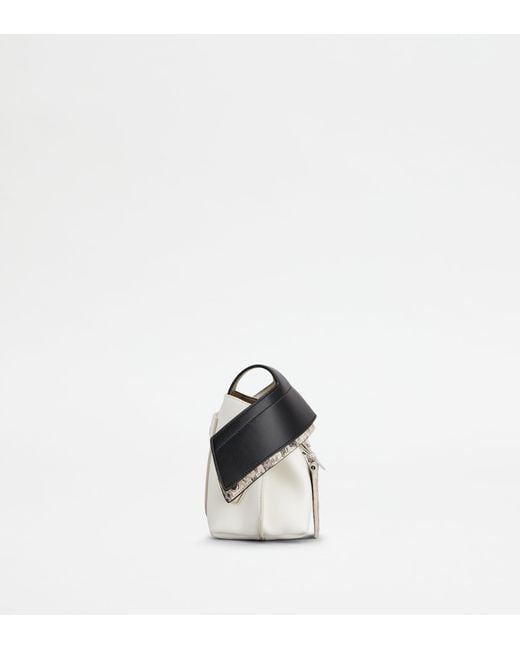 Tod's White Wave Pouch