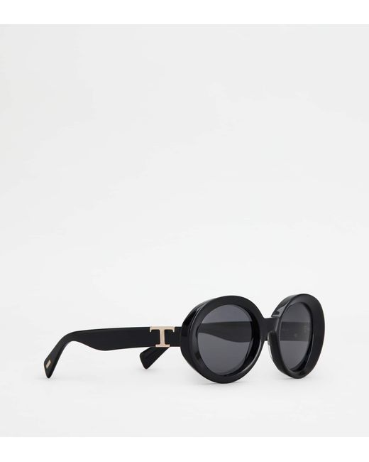 Tod's Black Ovale Sonnenbrille