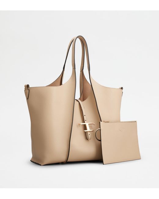 Tod's Natural T Timeless Shopping Bag