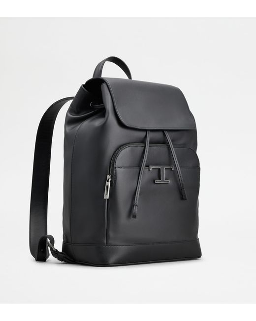 Zaino T Timeless di Tod's in Black da Uomo