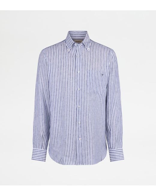 Tod's Blue Button Down Shirt for men