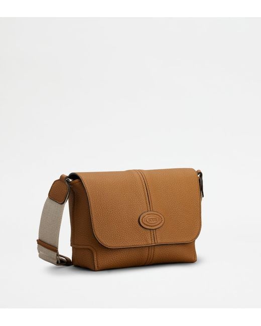 Borsa Flap di Tod's in Brown da Uomo
