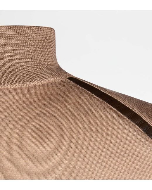 Tod's Natural Half Zip Pullover