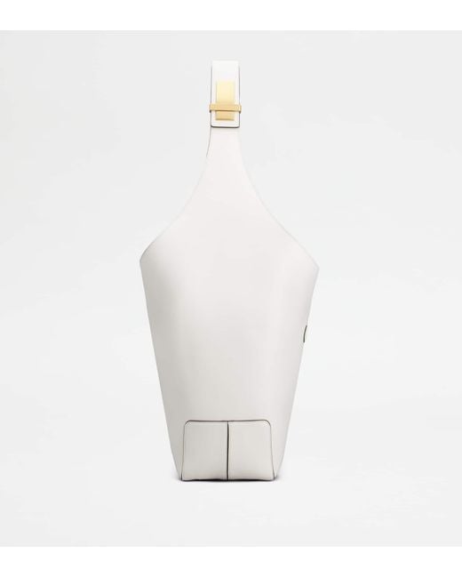Tod's White Di Bag Folio Shoulder Bag