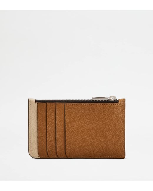 Tod's Brown Card Holder for men