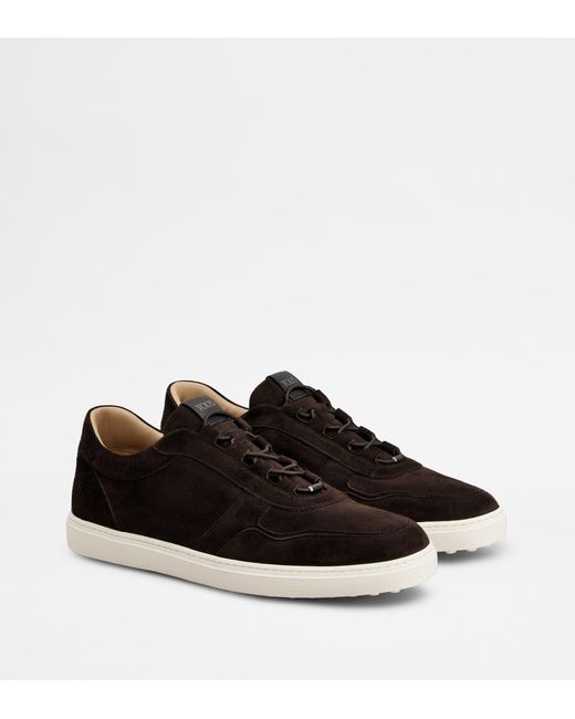 Tod's Brown Dot Sneakers for men