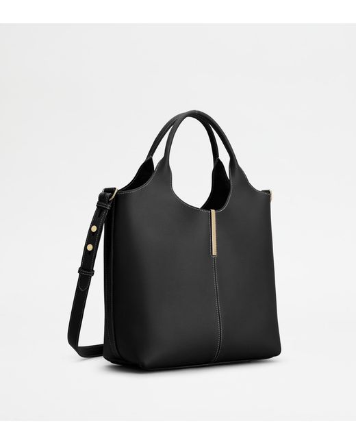 Tod's Black Tote Shopping Bag