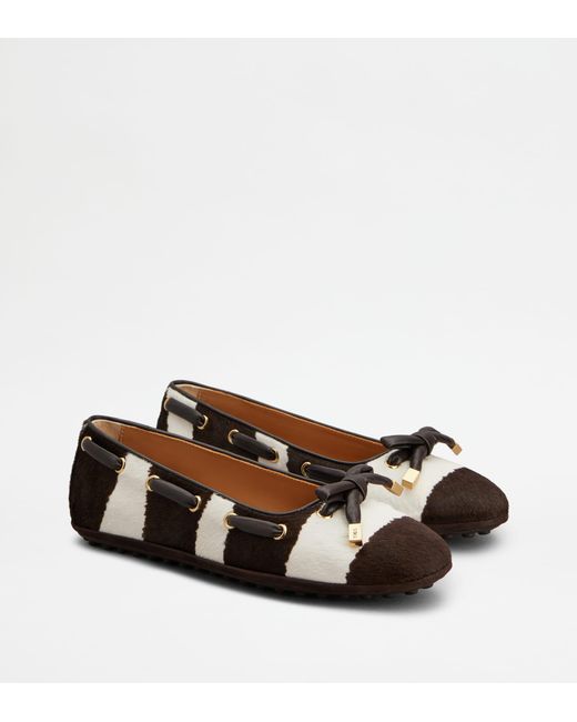 Tod's Brown Ballerinas
