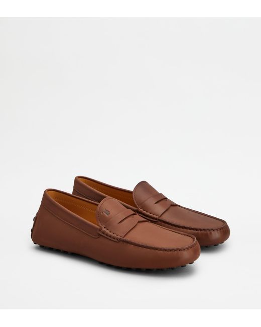 Tod's Brown Gommino Loafers for men