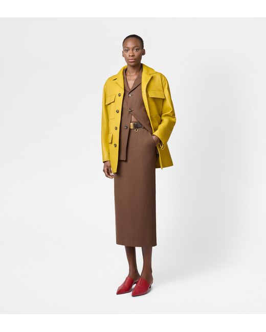 Tod's Brown Midi Skirt