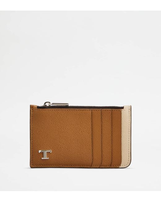 Tod's Brown Card Holder for men