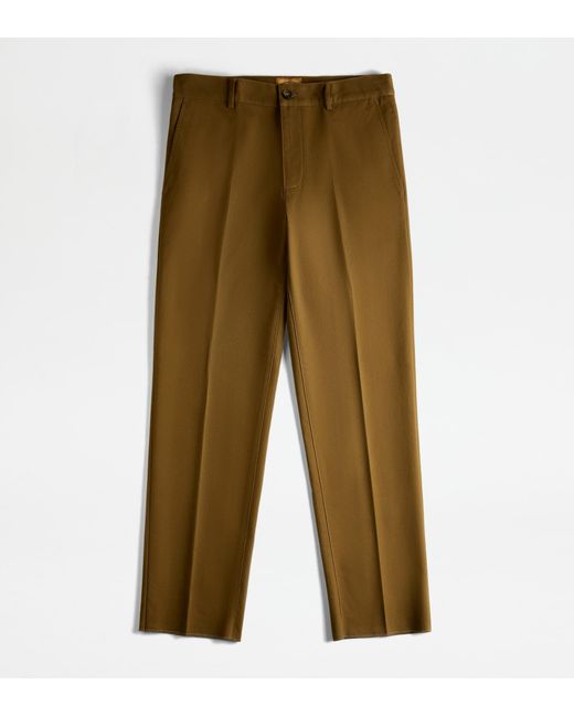 Tod's Chino Trousers in Green for Men | Lyst UK