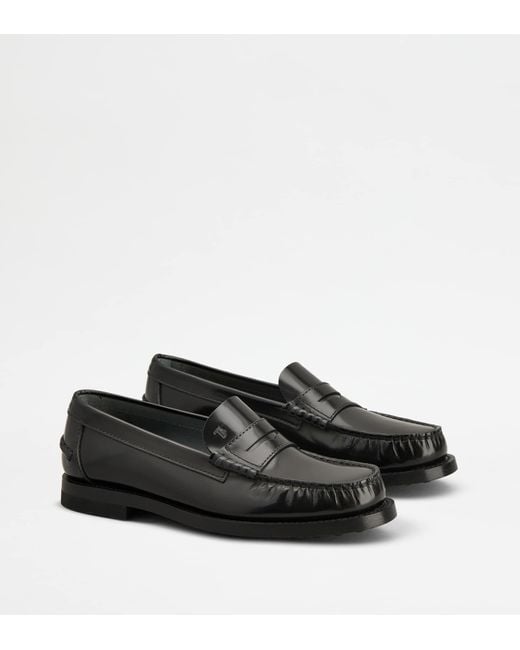 Tod's Black Loafers