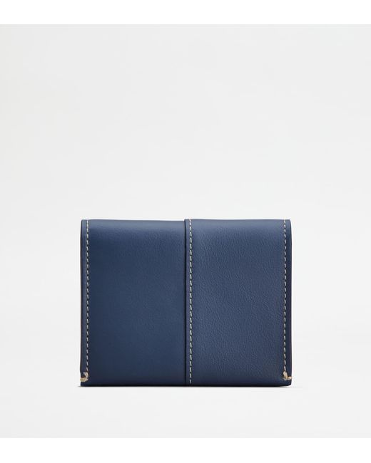 Tod's Blue Card Holder for men
