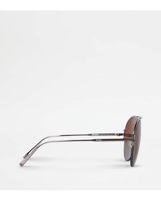 Lunettes De Soleil Pilote Tod's en coloris Brown