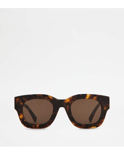 Occhiali Da Sole Squadrati di Tod's in Brown