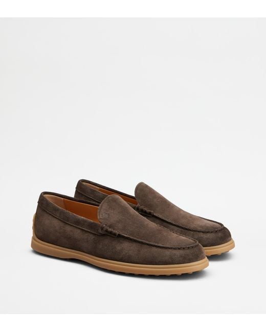 Tod's Brown Slipper Loafers for men