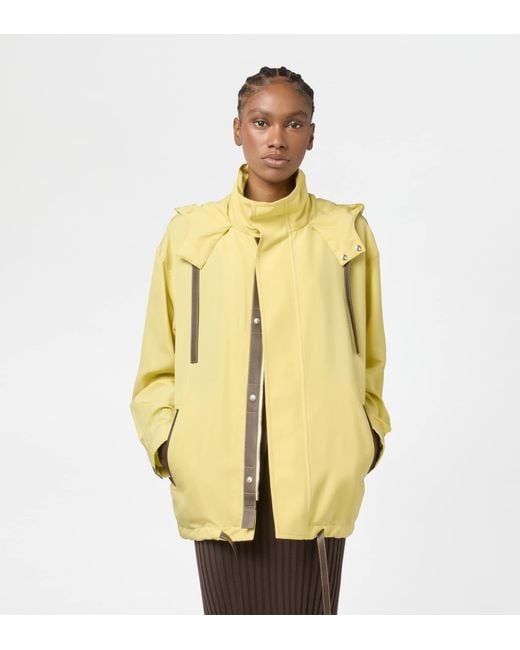 Tod's Yellow Silk Blend Windbreaker
