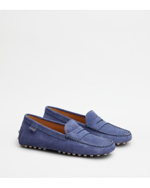 Tod's Blue Gommino Loafers